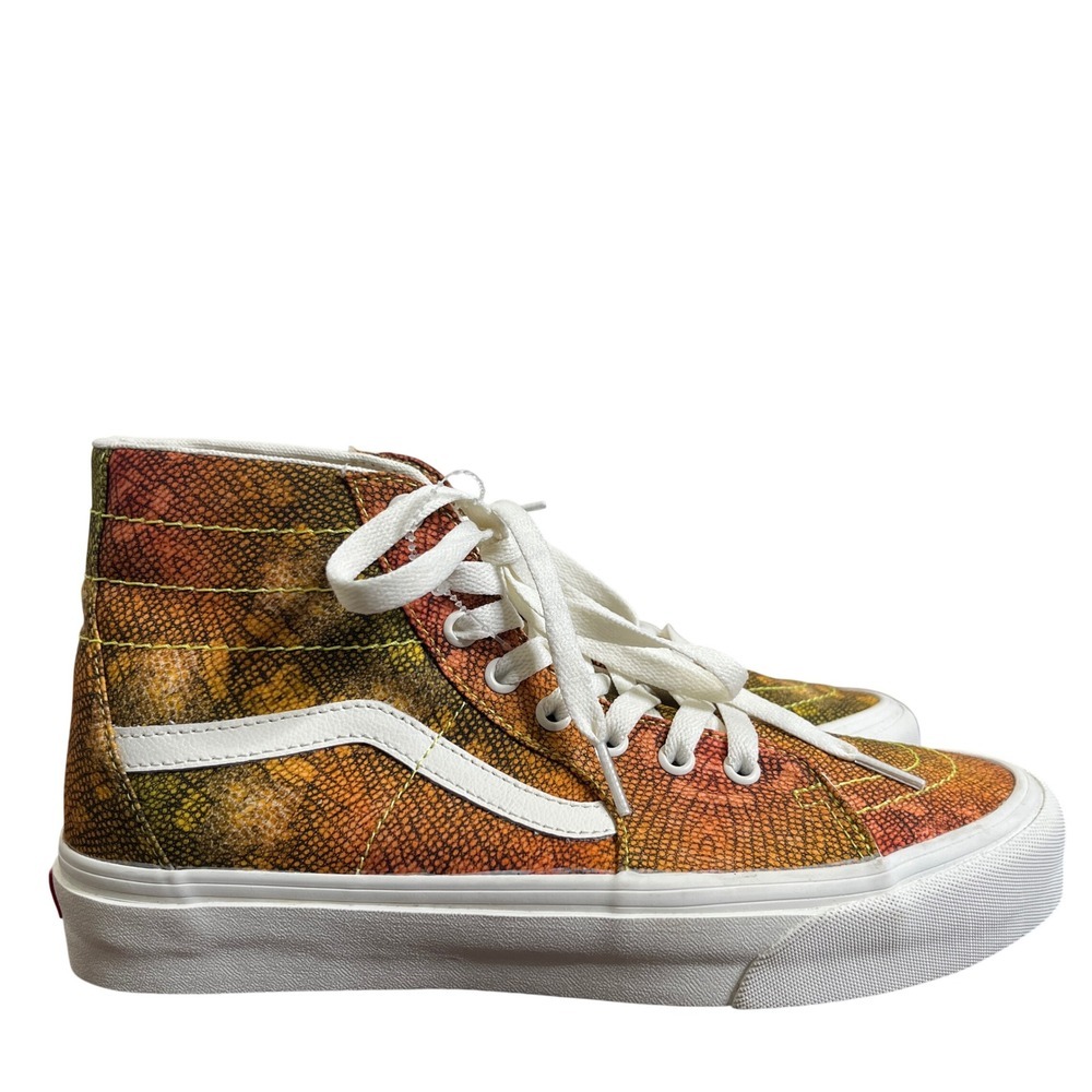 Vans Sk8- Hi Tapered Lace Up Sneakers Green Orange M9 W10.5 NWOB